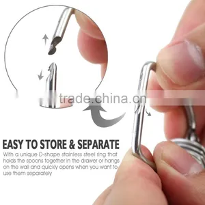 6pc Stainless Steel Measuring Spoon Sets,coffee Set,tea Set thumbnail-4