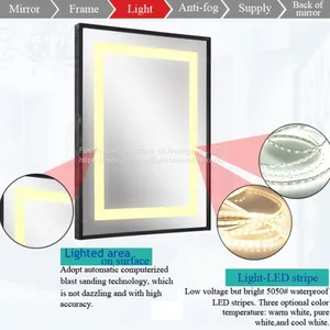 Unique Design Lighted Vanity Mirror for Hotels thumbnail-3