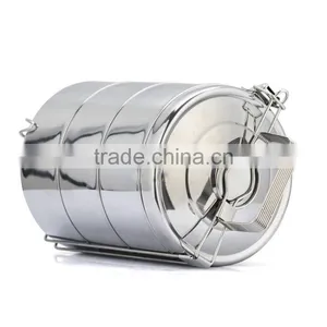 Factory Three Layers Container for Food With Dividers/lunch Box Tiffin Carrier/stainless Steel Tiffin thumbnail-5