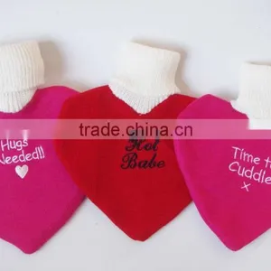Round Design PVC Hot Water Bottle With Knitted Cover thumbnail-2