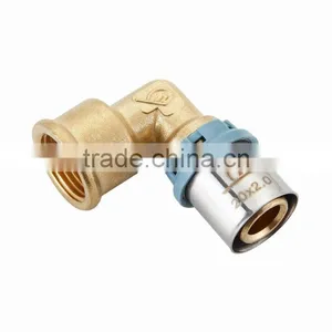 STAINLESS SLEEVE BRASS FEMALE ELBOW thumbnail-1
