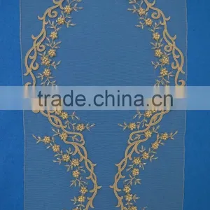 New Design Very Beautiful Embroidery Indian Ladies Colorful Beading Lace Floral Shawl thumbnail-1