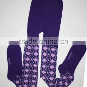 Jacquard Cotton Tights With Small Argyle thumbnail-1