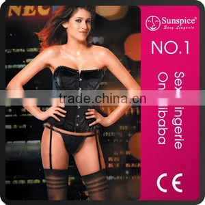2015 Hot Sales and Fashionable Black Sexy Fat Women Corset Full Sexy Image Photo Corset Sexy Corset thumbnail-1
