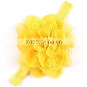 YA-04 2015 Sales Hot Lace Chiffon Flower Children's Hair Band thumbnail-6