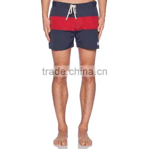 2015 New Design 100% Cotton Mens Printed Shorts Beach Style Two Color Fashion Mens Swim Shorts thumbnail-1