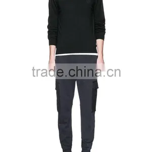 New Design Cotton Casual Pants With Two Pockets Mens Baggy Trousers Pants thumbnail-4