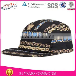 Accessories Aztec Pattern 5 Panel Cap With Leather Patch thumbnail-1