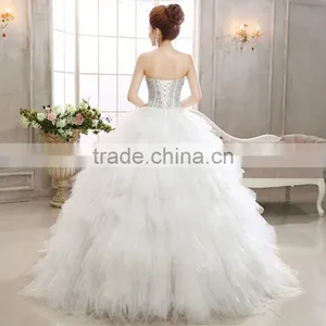 2016 Sweetheart Ivory Wedding Dress Bride Gowns thumbnail-3