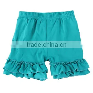 2017 Children Shorts Teen Short Children Stylish Designer Short Deep Blue Ruffle Icing Shorts thumbnail-1