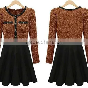 Latest Casual Cotton Satten Ladies Winter Dresses thumbnail-1