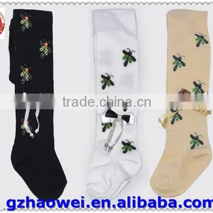 Little Bowknot & Dragonfly Printed Young Girls Tights thumbnail-1