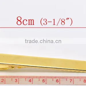 Gold Plated Prong Barrettes Hair Clips 7.7x0.9cm, Sold per Pack of 20,Jewelry thumbnail-1