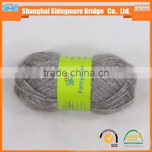 China Fancy Knitting Yarn Supplier Best Selling Metallic Wool Blended Yarn, Air Yarn for Hand Knitting thumbnail-3
