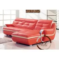 Simple Modern Leather Sofa L.p163 thumbnail-2