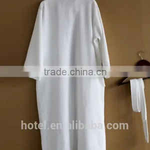 100 Cotton White Adult Waffle Bathrobe For Hotel thumbnail-2