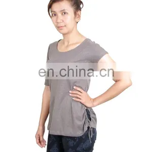 Lofbaz Women's Stylish Hollow Out Back Tops T-shirts thumbnail-5