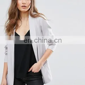 Hot European Style Winter/autumn Fasion Women's MD-LONG Suit Jacket Office Suits Coat thumbnail-2