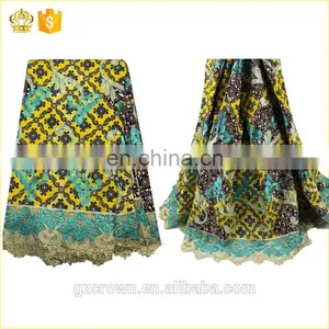 Fashion New Arrival French Net Lace African Wax Cotton Fabric Veritable Embroidery Lace FabricH170112005 thumbnail-3