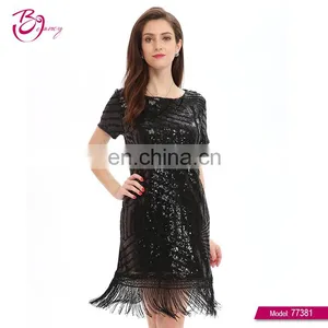 China Wholesale Elegant Lace Short Sleeve Women Dresses For Party thumbnail-1