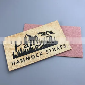 Factory Provide Pu/Genuine Leather Garment Patchs Fashion/ Leather Clothing Label for Garment thumbnail-2