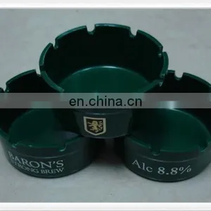 Pocket Ashtray Plastic Ashtray Metal Ashtray in Triangle Shape Black Color thumbnail-4