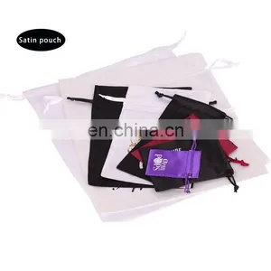 Cheap Silk Drawstring Satin Bag With Logo Printing ,Gift Satin Bag thumbnail-2