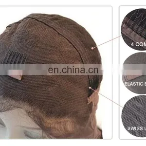 100%Human Hair Material and Brazilian Hair Human Hair Type Natural Looking 8a Grade Virgin Brazilian Full Lace Wig thumbnail-6