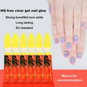 3g Clear Gel Nail Glue Cyanoacrylate Nail Art for Stick Diamond/rhin Stone thumbnail-1