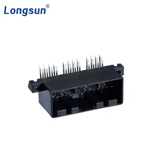 353105-2 TYCO AMP TE Automotive Wire Connector 24 Pin PCB Header Connector thumbnail-1