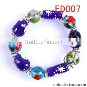 China Online Shopping Green Glass Bead Bracelet thumbnail-5