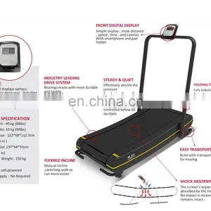 Foldable Running Machine Mini Treadmill Adjustable 40kg Weight New Design Mechanical Treadmill Curved Treadmill & Air Runner thumbnail-5