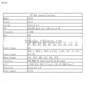 Hot Selling and Best Price for CS918 Android TV BOX Quad Core 2GB/8GB WIFI 1080P thumbnail-2