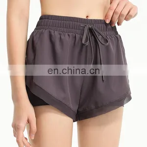 Women Quick Drying Stretch Slim Fitness Yoga Jogging Sports Shorts thumbnail-1