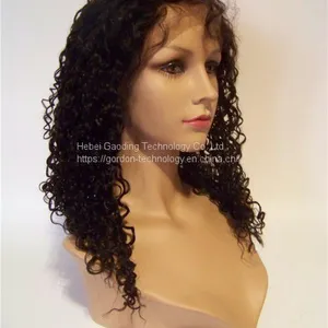 Gaoding Brown Curly Human Hair HD Full Lace Wig With Factory Price thumbnail-2