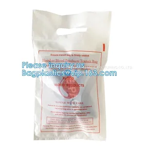 BLOOD TRANSIT BAGS, BLOOD GIP BAGS, BLOOD HANDLE ZIP BAGS, Medical Biohazard Waste Plastic Bag, BLOOD TRANSPORT BAG, BAGPLASTICS, BAGEASE, PAC, PAK thumbnail-4
