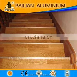 Dural Aluminum Profiles for Stepfloor Oak Effect Screw Down Stair Nosing Profile 0.9m;Aluminium for 8-10mm Thick Flooring thumbnail-4