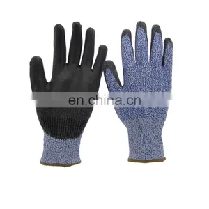 Construction Industrial Labour Protection Nitrile Palm Coated Anti Cut Resistant Working Safety Gloves thumbnail-1