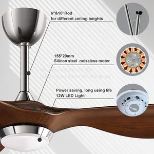 Ceiling Fan Light 52 Inch High Air Volume/Electric Fan Light（Wechat:13510231336） thumbnail-5