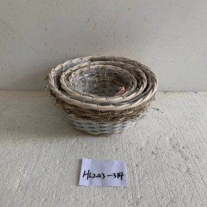 Flower Pots For Sale Competitive Price Oval Willow Basket thumbnail-1