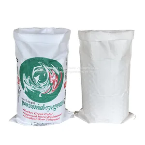 50kg Empty Plastic Packaging Virgin PP Laminated Polypropylene Woven Sacks for Rice Packing Bags thumbnail-2