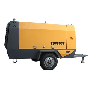 Mining Compressor 21Bar Screw Diesel Air Compressor 185 Cfm Air Compressor Diesel Portable Mining Air Compressor Diesel Engine 185Cfm Jack Hammer thumbnail-3