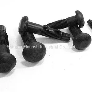 Black Phosphated Carbon Steel Round Head Hex Bolt M16 - M30 JIS Standard thumbnail-1