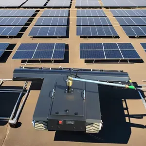 Crawler Type Remote Control Solar Panel Cleaning Robot Rotating Brush Photovoltaic Solar Cleaner Robot thumbnail-1