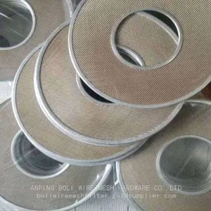 Top Quality of Stainless Steel SS316 SS304 Wire Mesh Round Disc/ SS Woven Mesh Screen Filter Disk/Stainless Steel Wire Cloth Filter Discs thumbnail-1