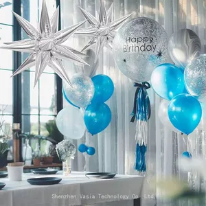 DIY 40-Inch Exploding Star Foil Balloons - for Mall & Party Background Decorations thumbnail-1