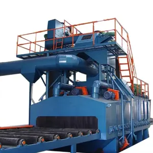 A Professional Through Shot Blasting Machine Used for Cleaning Various Profiles, Etc thumbnail-1