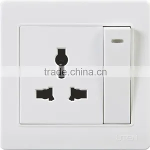 3 Pins Uninversal Socket and Switch, Switch Socket thumbnail-1