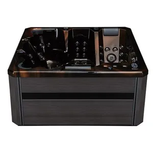 Outdoor Massage Hot Pipe 2 Person Outdoor Jacuzzi Spa Balboa Hot Tub Luxury Acrylic Massage Tub thumbnail-4