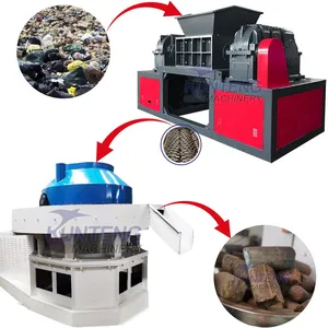 Fabric Waste Combustible Waste Shredding RDF Forming Equipment Waste to Fuel Conversion EPC thumbnail-1
